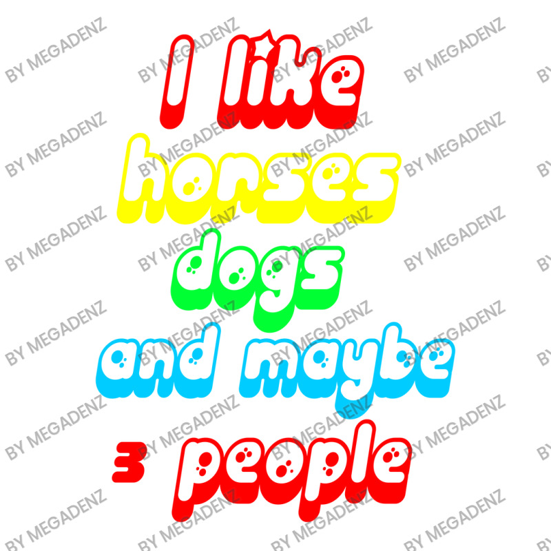 I Like Horses Dogs Crop Top by Megadenz | Artistshot