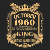 King Born In October 1960 Is A Combination King Birthday Gif 3/4 Sleeve Shirt | Artistshot