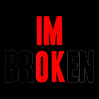 Invisible Illness Mental Health Awareness I'm Ok I'm Broken Cropped Sweater | Artistshot