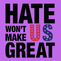 Hate Won't Make Us Great Black Landscape Canvas Print | Artistshot