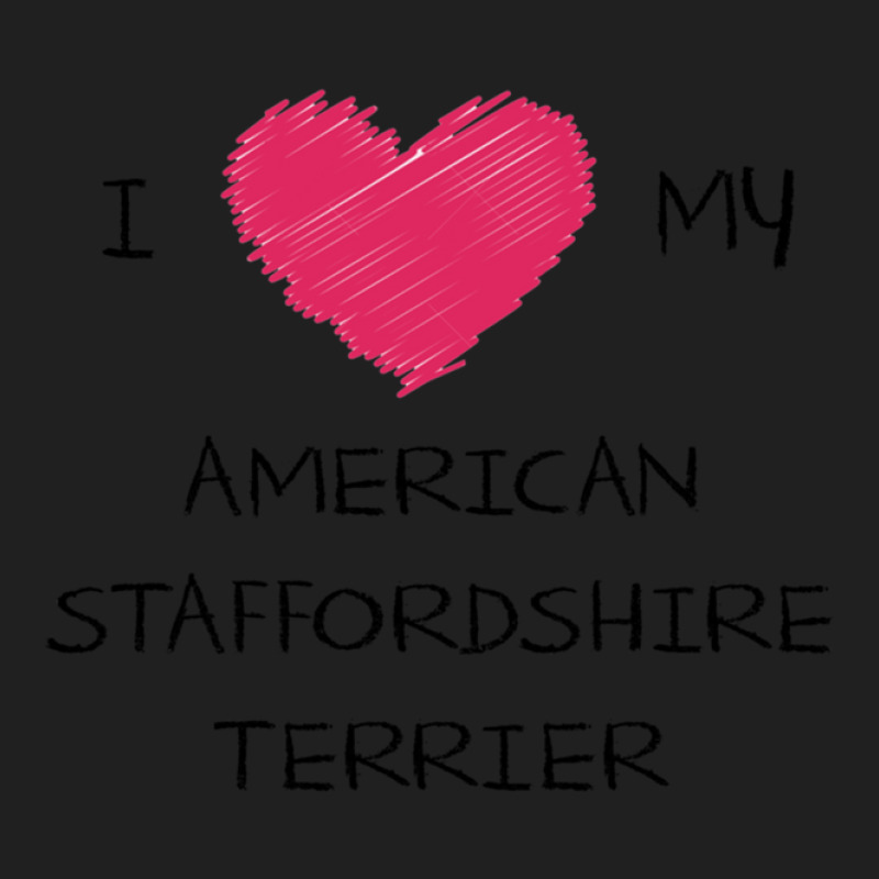 I Love My American Staffordshire Terrier For Dog Lovers 1 Ladies Polo Shirt by RichardLopez | Artistshot