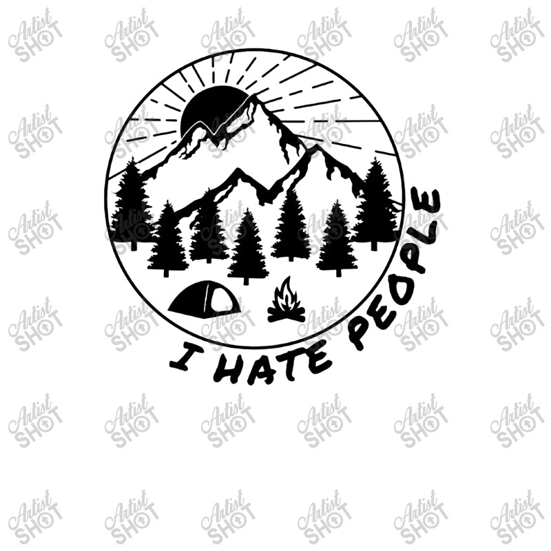 I Hate People Funny Camping Introvert Portrait Canvas Print | Artistshot