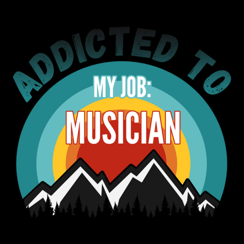 Addicted To My Job Musician V-neck Tee | Artistshot
