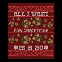 Funny 20 Dice Roll Pen And Paper Quote Ugly Christmas Sweater Design Long Sleeve Baby Bodysuit | Artistshot