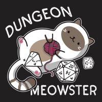 Dungeon Meowster Funny Gamer Cat D20 T-shirt | Artistshot