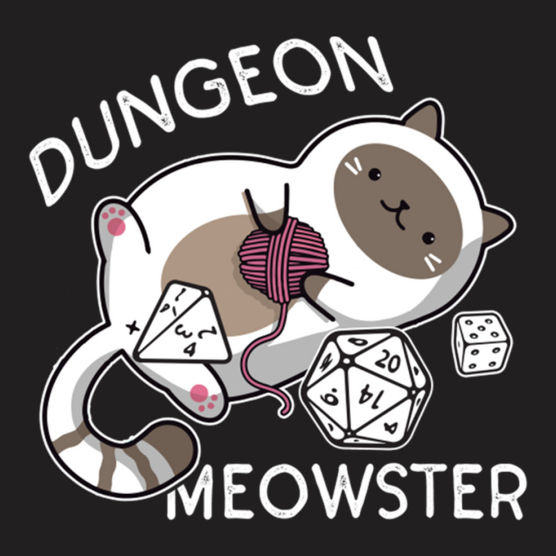 Dungeon Meowster Funny Gamer Cat D20 T-shirt | Artistshot