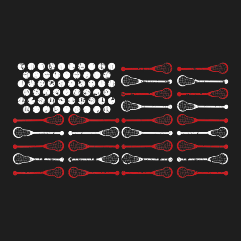 Lacrosse American Flag Lax Mom Classic T-shirt by cm-arts | Artistshot