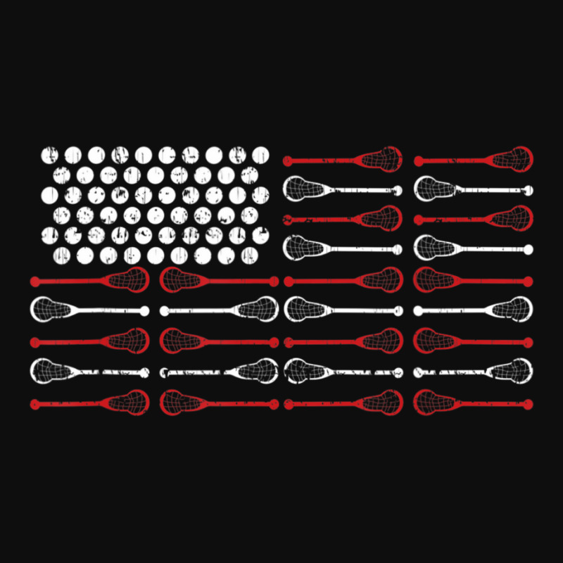 Lacrosse American Flag Lax Mom Crop Top by cm-arts | Artistshot