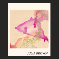 Julia Brown Watercolor Ladies Fitted T-shirt | Artistshot