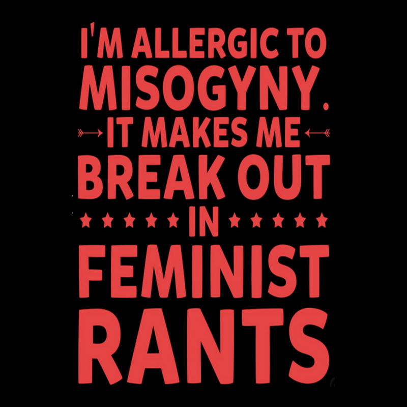 Ae,i'm Allergic To Misogyny Funny Feminist Maternity Scoop Neck T-shirt by cm-arts | Artistshot