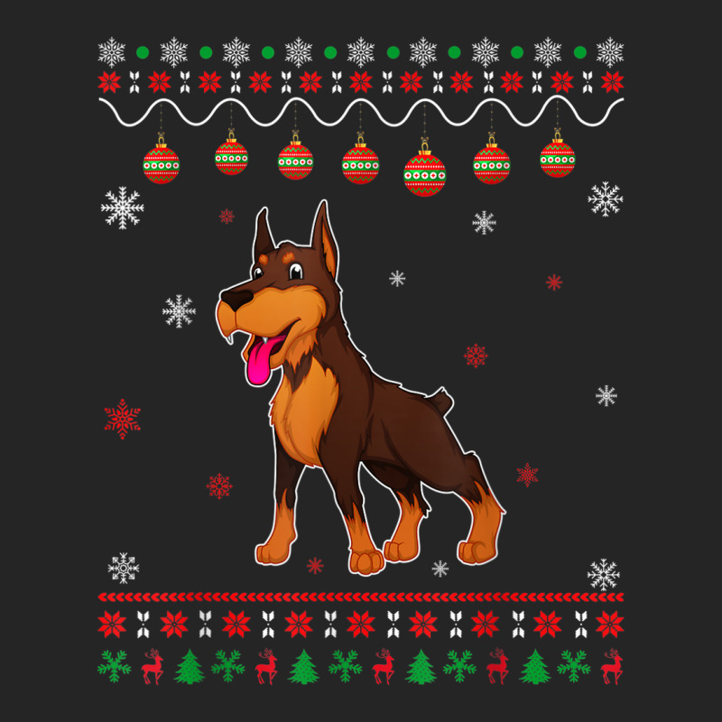 Dobermann Dog Ugly Design Matching Ugly Christmas Holiday Unisex Hoodie | Artistshot