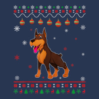 Dobermann Dog Ugly Design Matching Ugly Christmas Holiday Men Denim Jacket | Artistshot