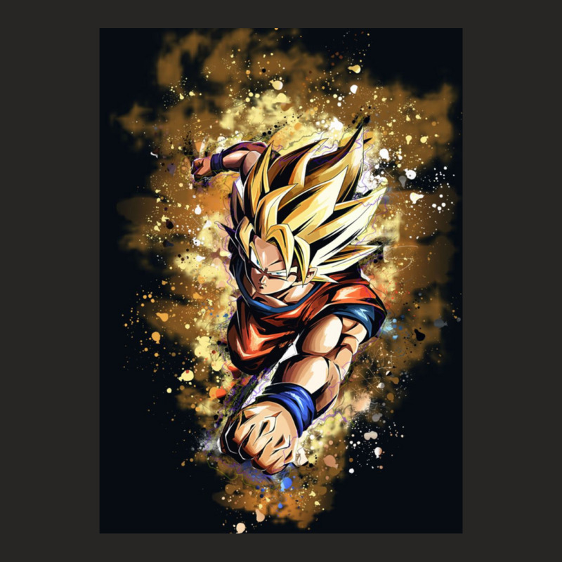 C:\users\administrator\desktop\design\3\9171. Goku Wallpaper\1\goku (  Ladies Fitted T-Shirt by cm-arts | Artistshot