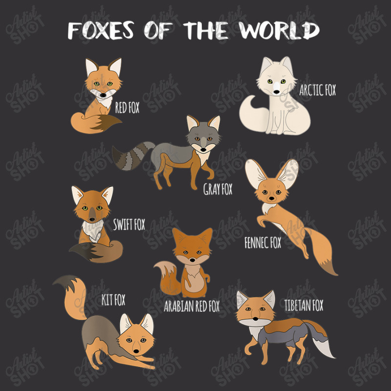 Foxes Of The World Funny Fox Animals Educational Vintage Short by Rainbow90 | Artistshot