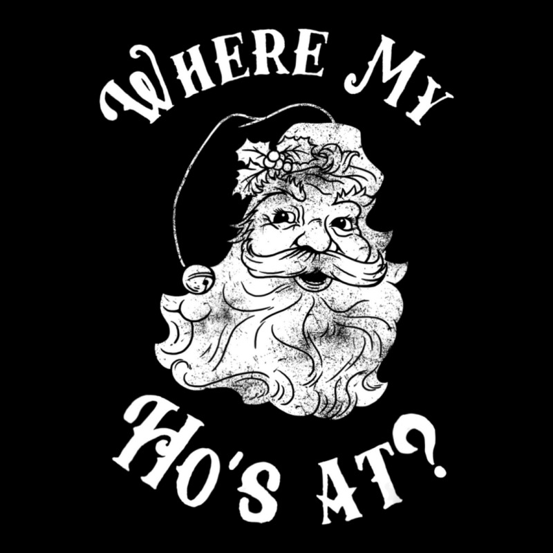 Where My Ho's At Christmas Santa Adjustable Cap | Artistshot