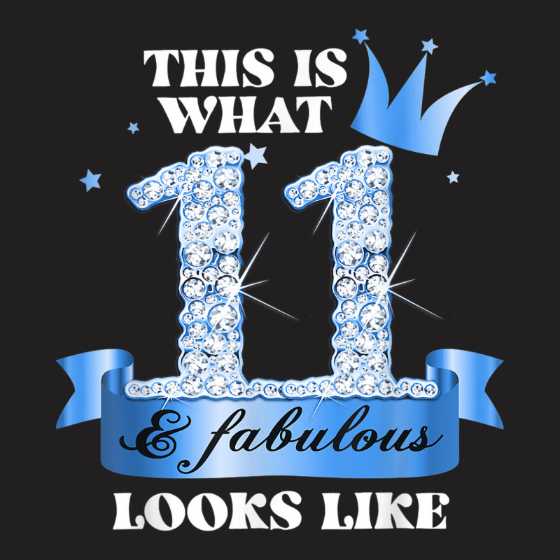 11 & Fabulous I Blue Black Party Group Candid Photo Outfit T-shirt | Artistshot