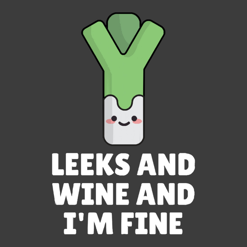 Leeks Leeks And Wine And I' M Fine Men's Polo Shirt | Artistshot