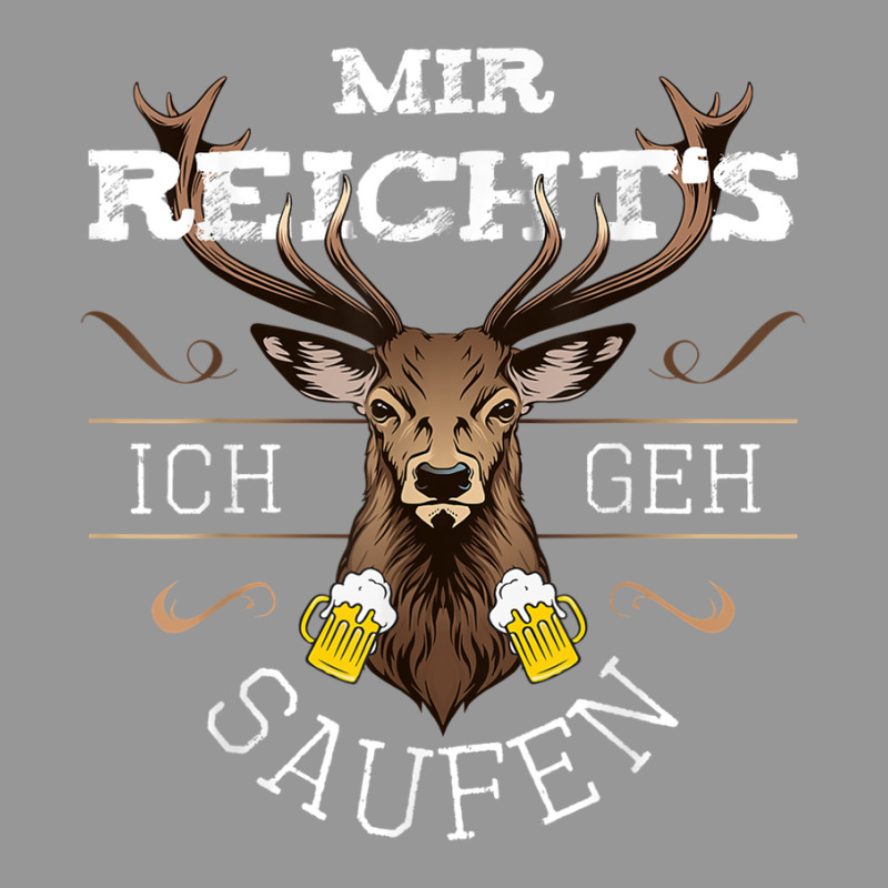 Funny With German Text Mir Reichts Ich Geh Saufen Bier Alkohol Deer [g Women's V-Neck T-Shirt by dirije | Artistshot