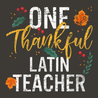 One Thankful Latin Teacher Cute Fall Thanksgiving Bucket Hat | Artistshot