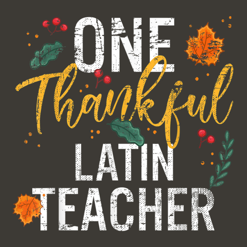 One Thankful Latin Teacher Cute Fall Thanksgiving Bucket Hat by August | Artistshot