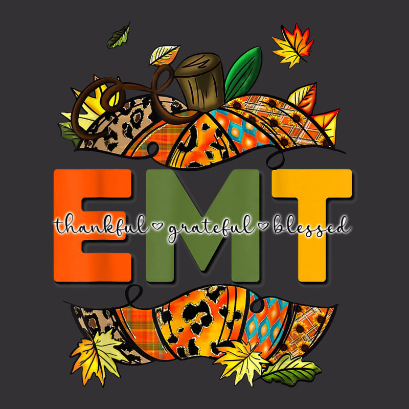 Emergency Medical Technicians Pumpkin Cute Autumn Halloween Vintage Hoodie And Short Set | Artistshot