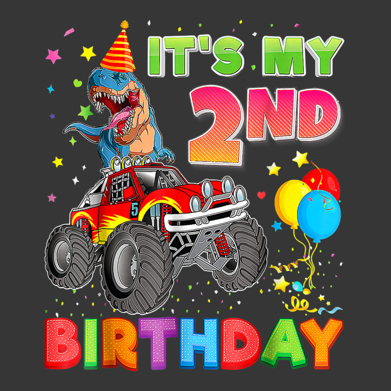 It's My 2nd Birthday 2 Year Old Dinosaur Monster Car Truck Toddler Hoodie | Artistshot