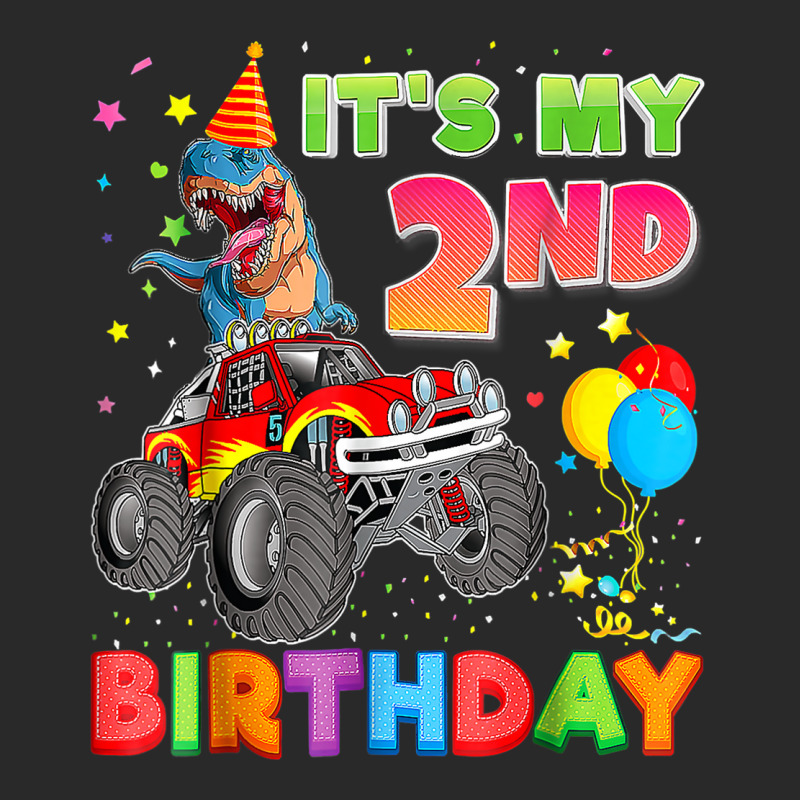 It's My 2nd Birthday 2 Year Old Dinosaur Monster Car Truck Toddler T-shirt | Artistshot