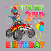 It's My 2nd Birthday 2 Year Old Dinosaur Monster Car Truck Youth 3/4 Sleeve | Artistshot