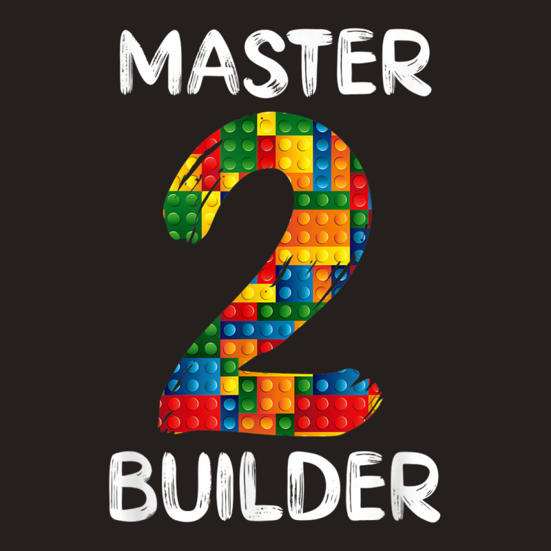 Master Building 2nd Bday Building Brick Blocks Kids Boys Tank Top | Artistshot