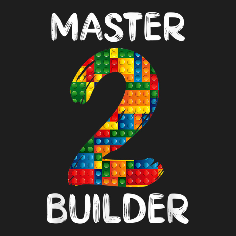 Master Building 2nd Bday Building Brick Blocks Kids Boys Classic T-shirt | Artistshot