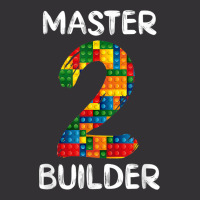 Master Building 2nd Bday Building Brick Blocks Kids Boys Vintage Hoodie And Short Set | Artistshot