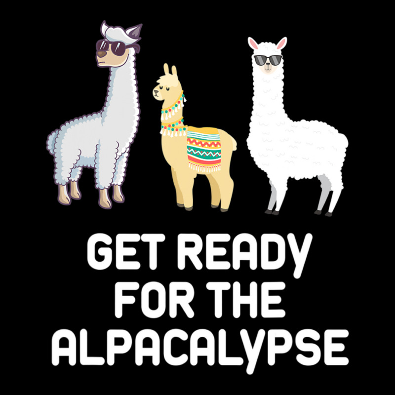 Alpaca Get Ready For Alpacalypse Pun Punny Cropped Hoodie by cm-arts | Artistshot