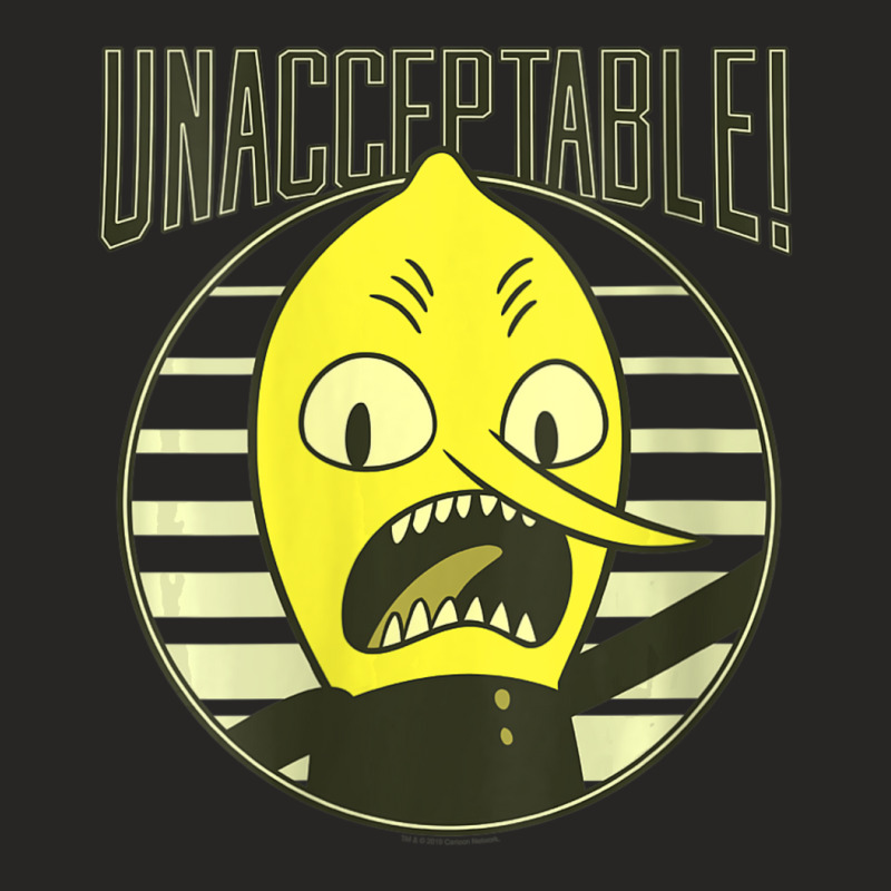 Womens Cn Adventure Time Lemongrab Unacceptable V-neck Ladies Fitted T-Shirt by cm-arts | Artistshot