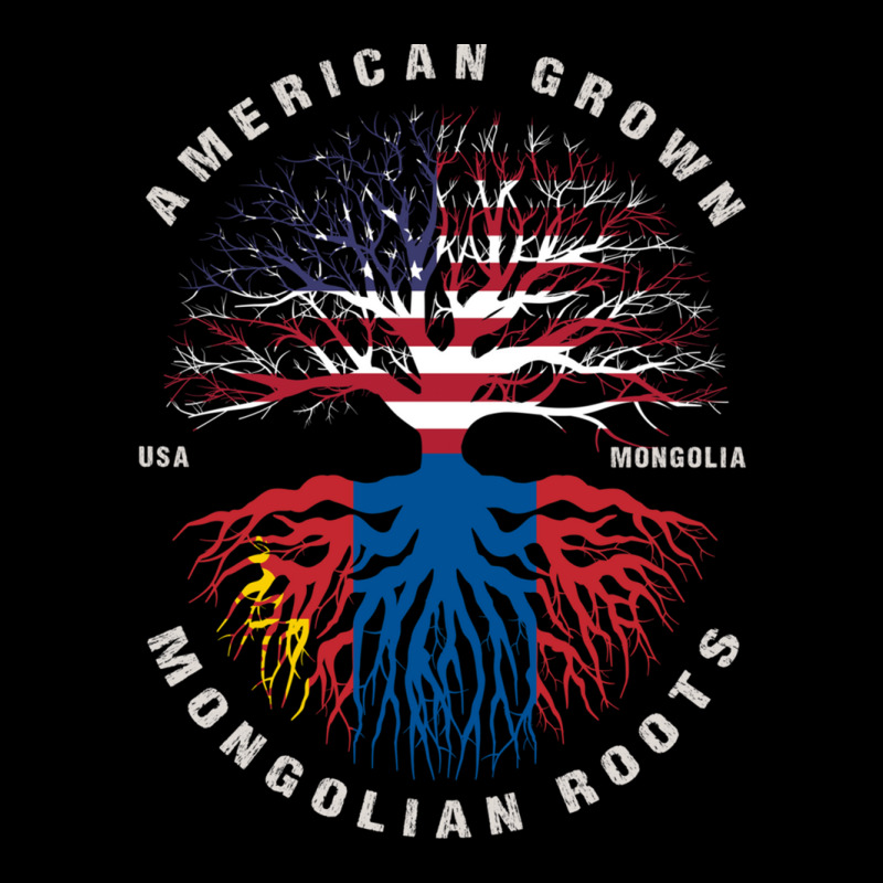 American Grown Mongolian Roots Mongolia Flag Zipper Hoodie by ChandraGay | Artistshot