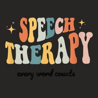 Speech Therapy Speech Language Pathologist Retro Slp Women Thanksgivin Ladies Fitted T-shirt | Artistshot