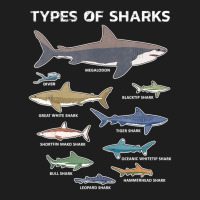 9 Types Of Sharks Educational Colorful Ocean Classic T-shirt | Artistshot