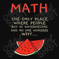 Math And Watermelons Mathematics Calculation Numbers Crop Top | Artistshot