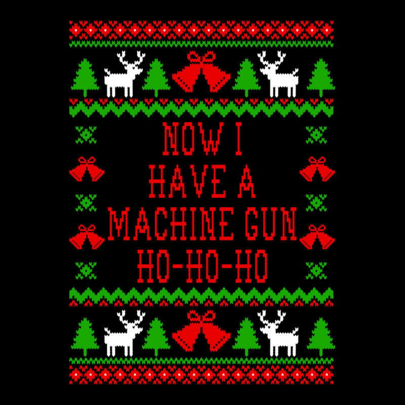 Now I Have A Machine Gun Ho-ho-ho - Die Hard Quote - Ugly Christmas Sw Adjustable Cap | Artistshot