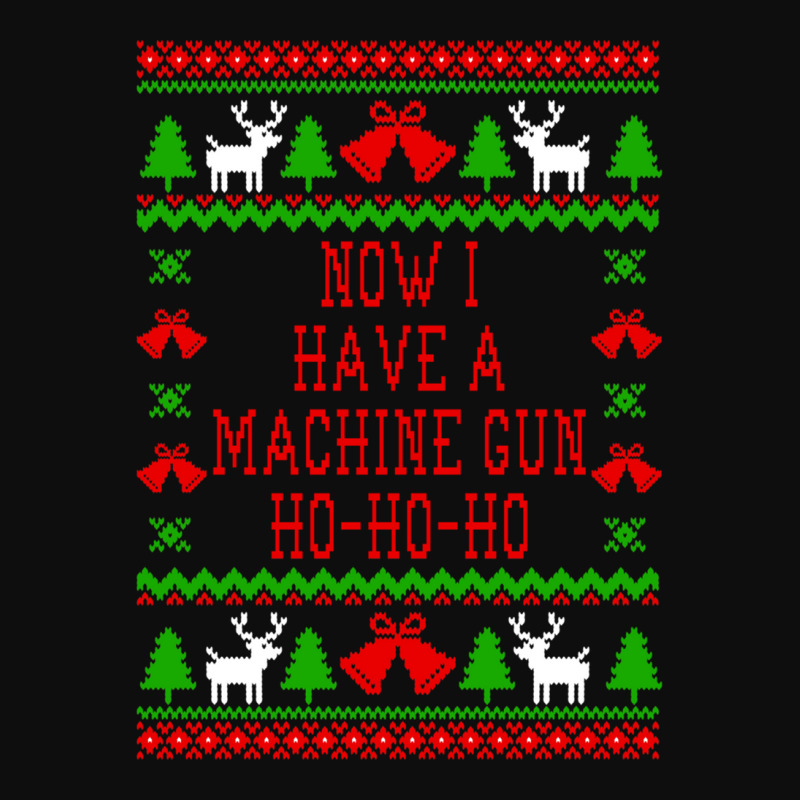 Now I Have A Machine Gun Ho-ho-ho - Die Hard Quote - Ugly Christmas Sw Crop Top by AubreyBarfield | Artistshot