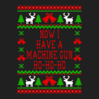 Now I Have A Machine Gun Ho-ho-ho - Die Hard Quote - Ugly Christmas Sw Ladies Polo Shirt | Artistshot