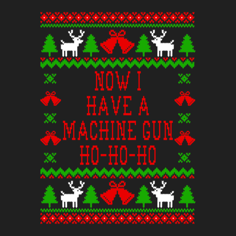 Now I Have A Machine Gun Ho-ho-ho - Die Hard Quote - Ugly Christmas Sw Ladies Polo Shirt by AubreyBarfield | Artistshot