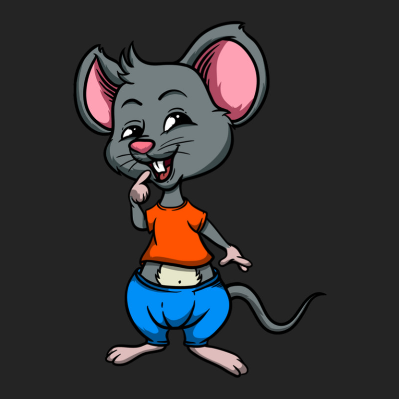 Cute Anthropomorphic Human-like Cartoon Character Mouse In Clothes 3/4 Sleeve Shirt by cm-arts | Artistshot