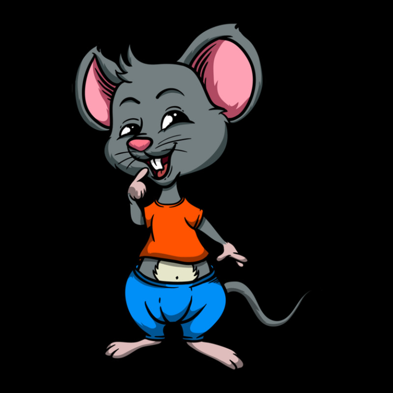 Cute Anthropomorphic Human-like Cartoon Character Mouse In Clothes Long Sleeve Shirts by cm-arts | Artistshot