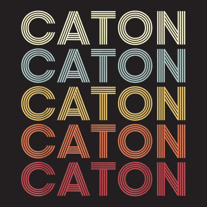 Caton New York Caton Ny Retro Vintage Text T-Shirt by Garnet | Artistshot