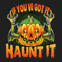 If You've Got It Haunt It Funny Adult Halloween Joke Ladies Polo Shirt | Artistshot