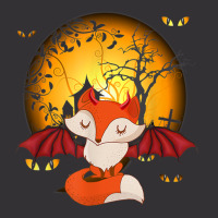 Fox With Bat Wings Halloween Girls Bat Vintage Hoodie | Artistshot