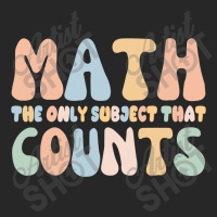 Math The Only Subject That Counts Funny Math Teachers Men's T-shirt Pajama Set | Artistshot