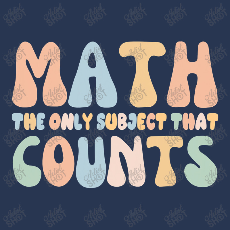 Math The Only Subject That Counts Funny Math Teachers Men Denim Jacket | Artistshot