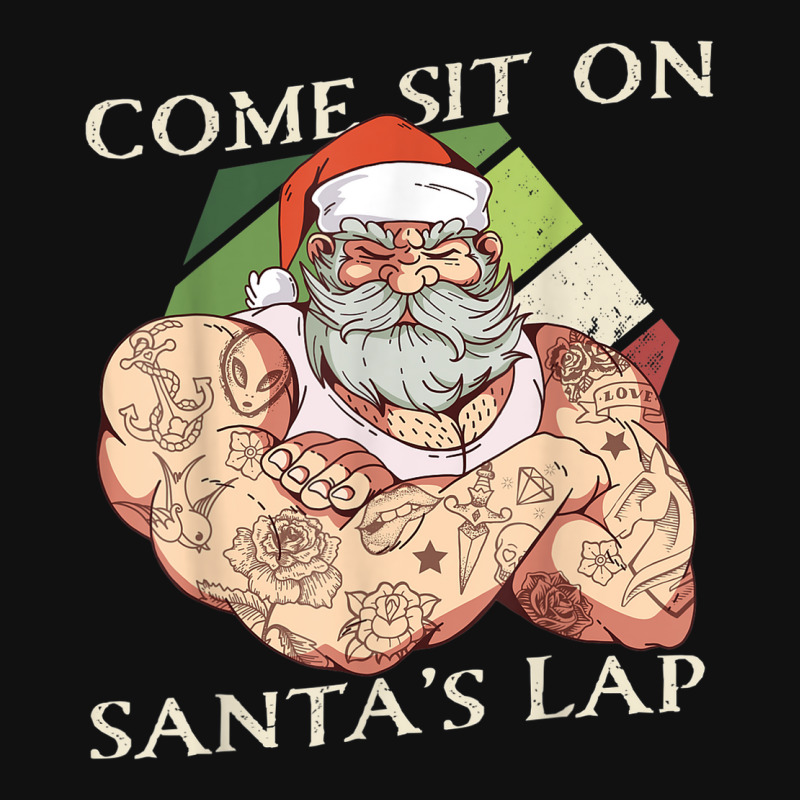 Come Sit On Santa's Lap Funny Santa Claus Christmas Beard Landscape Canvas Print | Artistshot