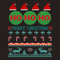 Ho Ho Ho Tacky Ugly Christmas Design Tank Top | Artistshot